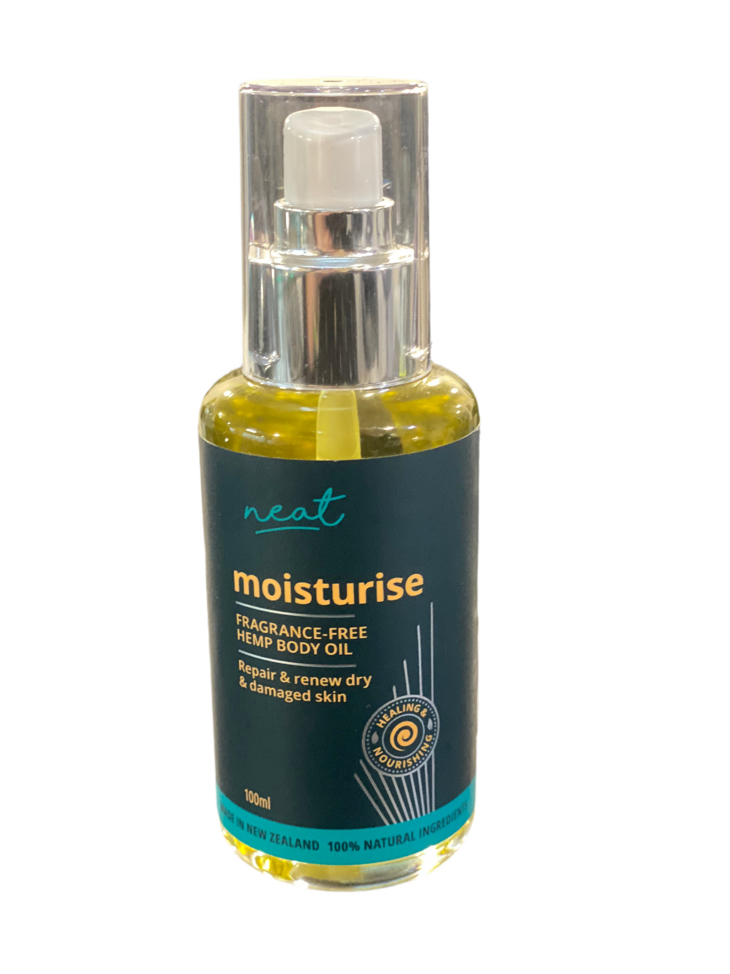 NEAT - Moisturise with Hempseed and Aloe Vera Body Oil with Harakeke and Kowhai 100ml