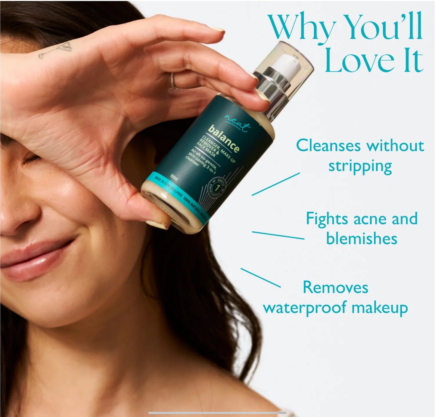 Neat - Balance (1) Daily Mineral Cleanser & Face Mask - 100% Natural 100ml