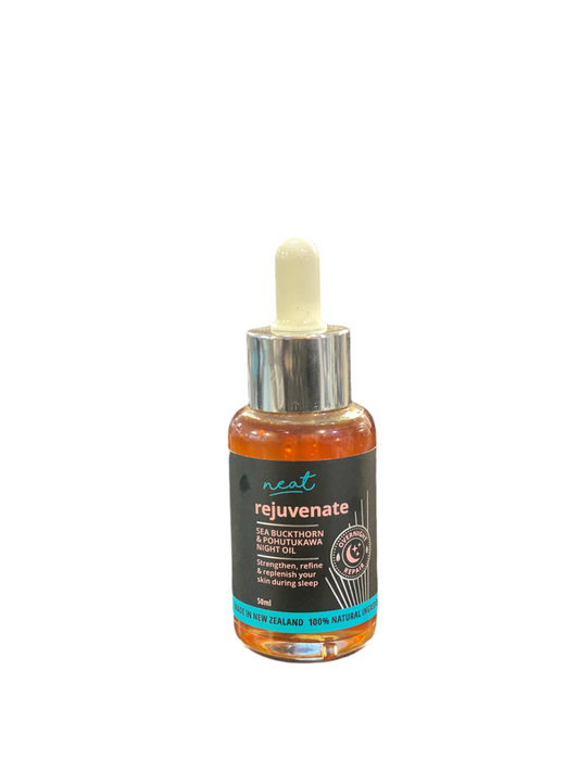 Rejuvenate - Sea Buckthorn & Phohutukawa  NIGHT OIL- 100%  Natural 50ml
